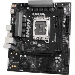 Материнська плата LGA1851, ASRock H810M-H, H810, 2xDDR5, 1xPCI-E 4.0 x16, 1xPCI-E 4.0 x1, 1xM.2 (Key E), 4xSATA3, 1xM.2, ALC897, RTL8111H, HDMI, MicroATX - Картинка 3