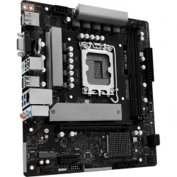 Материнська плата LGA1851, ASRock H810M-X, H810, 2xDDR5, 1xPCI-E 4.0 x16, 1xPCI-E 4.0 x1, 1xM.2 (Key E), 4xSATA3, 1xM.2, ALC897, RTL8125BG, VGA/HDMI/DP, MicroATX - Картинка 2