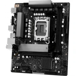 Материнська плата LGA1851, ASRock H810M-X, H810, 2xDDR5, 1xPCI-E 4.0 x16, 1xPCI-E 4.0 x1, 1xM.2 (Key E), 4xSATA3, 1xM.2, ALC897, RTL8125BG, VGA/HDMI/DP, MicroATX - Картинка 3
