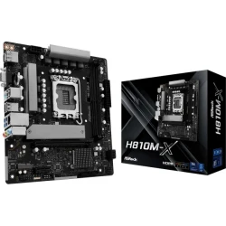 Материнська плата LGA1851, ASRock H810M-X, H810, 2xDDR5, 1xPCI-E 4.0 x16, 1xPCI-E 4.0 x1, 1xM.2 (Key E), 4xSATA3, 1xM.2, ALC897, RTL8125BG, VGA/HDMI/DP, MicroATX - Картинка 5