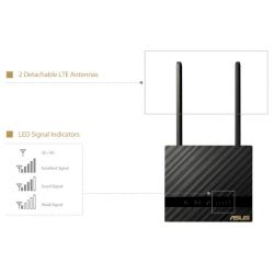 ASUS  4G-N16 N300 1xGE LAN, 1xLTE nanoSIM card 90IG07E0-MO3H00 -  5