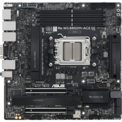 Материнcька плата ASUS PRO WS B850M-ACE SE sAM5 B850 4xDDR5 M.2 HDMI DP D-Sub USB Type-C mATX 90MB1MN0-M0EAY0 - Картинка 2