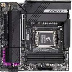 GIGABYTE Mатеринська плата sAM5 AMD B650 DP/HDMI 2xM.2 2.5G bE LAN mATX B650M AORUS ELITE - Картинка 2