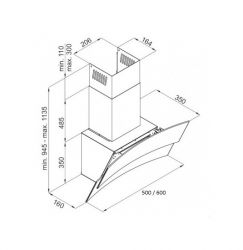 Вытяжка BEST CHEF Versus 600 White 50 - Картинка 2