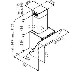 Вытяжка BEST CHEF Gamma 1000 White 60 - Картинка 7