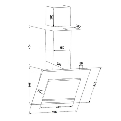 Вытяжка PYRAMIDA BG 600 S GWH - Картинка 11