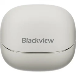 Навушники бездротові Blackview AirBuds 9, White, Bluetooth 5.4, мікрофон, акумулятор 400 mAh, Type-C, цифровий індикатор заряду кейсу, радіус дії до 10 м, час роботи до 24 год (6931548319702) - Картинка 5
