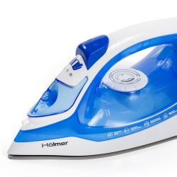 Праска Holmer HIC-2425, White/Blue, 2400W, кераміка, паровий удар 120 г/хв, постійна подача пари 30 г/хв, ємність для води 250 мл, вертикальне відпарювання - Картинка 6