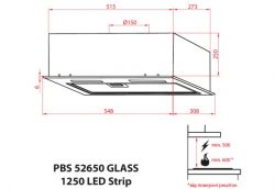  WEILOR PBS 52650 GLASS BG 1250 LED Strip -  6