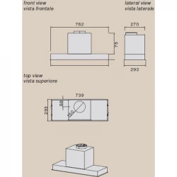 Витяжка вбудована Falmec Parallel 70 Black (800) (CPAW70.E1P1#ZZZN490F) - Картинка 7