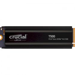 SSD накопитель Crucial T500 1Tb M.2 3D TLC PCIe 4.0 з радіатором (CT1000T500SSD5) - Картинка 2