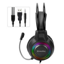 Наушники ColorWay GlowCore RGB Black (CW-HPG02BK) - Картинка 4
