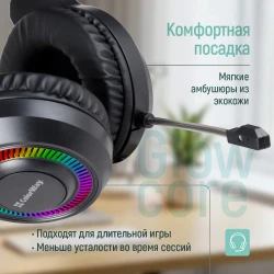Наушники ColorWay GlowCore RGB Black (CW-HPG02BK) - Картинка 8