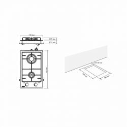 Газова варильна поверхня ELEYUS DANA 30 BL EF - Картинка 9
