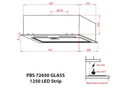  WEILOR PBS 72650 GLASS WH 1250 LED Strip -  6