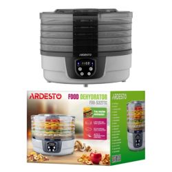 ARDESTO Сушарка для продуктів FDB-532TTC, 250Вт, піддонів -5x3см, діаметр-32см, макс-70°С, таймер, електр. управління, пластик , білий FDB-532TTC - Картинка 7