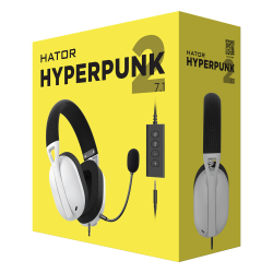  HATOR Hyperpunk 2 USB 7.1 Black/White (HTA-846) -  6