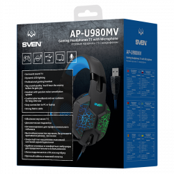  Sven AP-U980MV, Black/Blue, USB,  , USB,  7.1  -  9