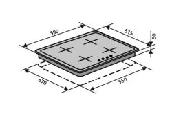 Газовая варочная поверхность VENTOLUX HG L7 CS (X) - Картинка 2