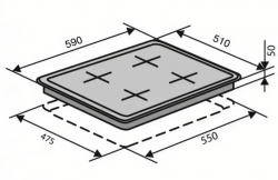 Газовая варочная поверхность VENTOLUX HG L7G CEST (MBG) - Картинка 8