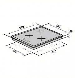 Газовая варочная поверхность VENTOLUX HG430 L7 CS (BK) - Картинка 8