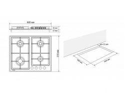 Газова варильна поверхня ELEYUS NIKA 60 WH CF - Картинка 16