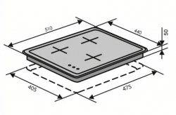 Газовая варочная поверхность VENTOLUX HG430-B3 S (WH) - Картинка 4