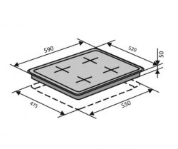 Газова варильна поверхня VENTOLUX HSF 640-D3 CEST (BK) - Картинка 17