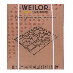 Газовая варочная поверхность WEILOR GG W614 BL - Картинка 12