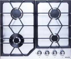 Газовая варочная поверхность WEILOR GM W604 SS - Картинка 1