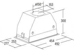 Вытяжка Cata GC DUAL 45 WH (02130207) - Картинка 2