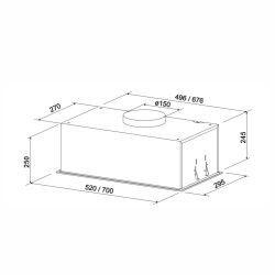 Вытяжка ELEYUS GEMINI 1200 LED 70 BL - Картинка 7