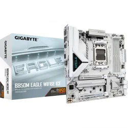 Материнська плата GIGABYTE B850M EAGLE WF6E ICE sAM5 B850 4xDDR5 M.2 Wi-Fi BT HDMI DP mATX B850M_EAGLE_WF6E_ICE - Картинка 4