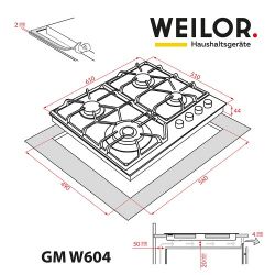    WEILOR GM W604 WH -  9