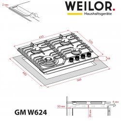    WEILOR GM W624 WH -  9
