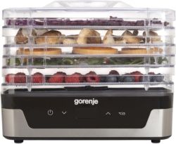 Сушарка для продуктів Gorenje 230Вт, піддонів - 5x2.8см, діаметр - 29см, макс - 75°С, електр.упр,білий FDK400DE - Картинка 3