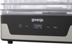 Сушарка для продуктів Gorenje 230Вт, піддонів - 5x2.8см, діаметр - 29см, макс - 75°С, електр.упр,білий FDK400DE - Картинка 6