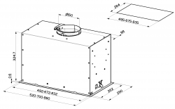 Faber ������� ���������, 52��, 1035�3�, Inka Lux Evo Wh Matt A52, ���� ������� 305.0665.357 - �������� 2