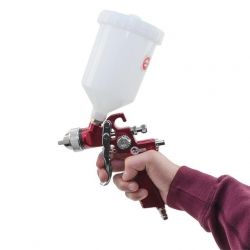 HVLP RED PROF Краскораспылитель 1,4 мм, верхний пластиковый бачок 600 мл INTERTOOL PT-0104 - Картинка 3