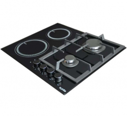 Комбинированная варочная поверхность VENTOLUX HG622 D11 CS (BK) - Картинка 2