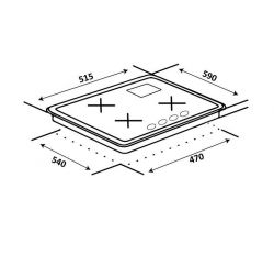 Комбинированная варочная поверхность VENTOLUX HG631-A3MC CEST (AN) - Картинка 8