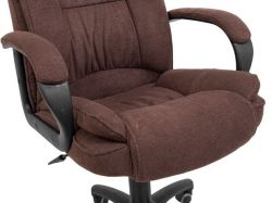 Крісло офісне Richman Каліфорнія Ю Пластик Річ M-1 (Tilt) Місті Шоколад - Картинка 6