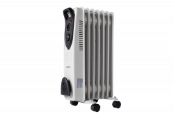 Обігрівач масляний Liberton LOH-2606 Grey, 1500 Вт, 7 секцій, режими роботи: 600/900/1500 Вт, терморегулятор, захист від перегріву, 33.1х24х54.7 см - Картинка 2