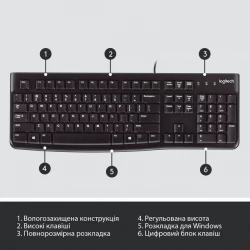 ��������� Logitech K120 Ukr (920-002643) - �������� 6