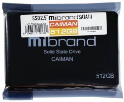 SSD  Mibrand Caiman 512Gb SATA3 2.5" 3D TLC (MI2.5SSD/CA512GB) -  4