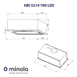   Minola HBI 5214 BL 700 LED -  10