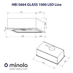  Minola HBI 5664 WH GLASS 1000 LED Line -  9