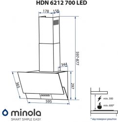 Minola HDN 6212 BL/I 700 LED -  9