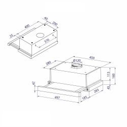 Вытяжка Minola HTL 514 BL LED - Картинка 3