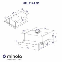 Вытяжка Minola HTL 514 WH LED - Картинка 7